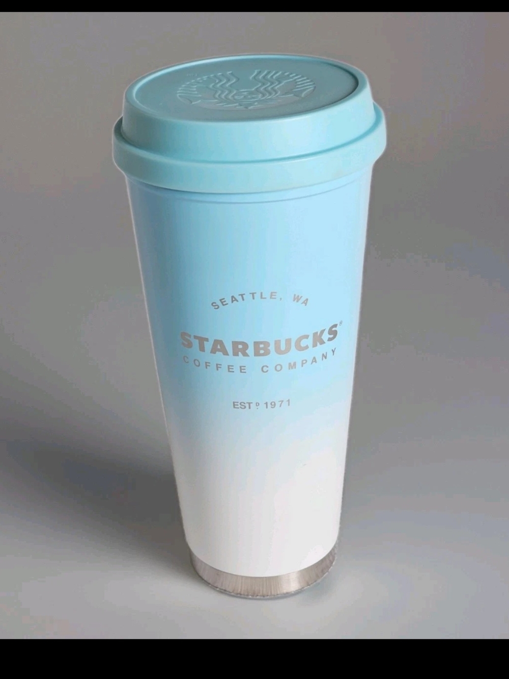 Overseas Vtg. Seattle Wa. 1971 Elma Starbucks, Umbre, 16oz hot SS inside & trim.